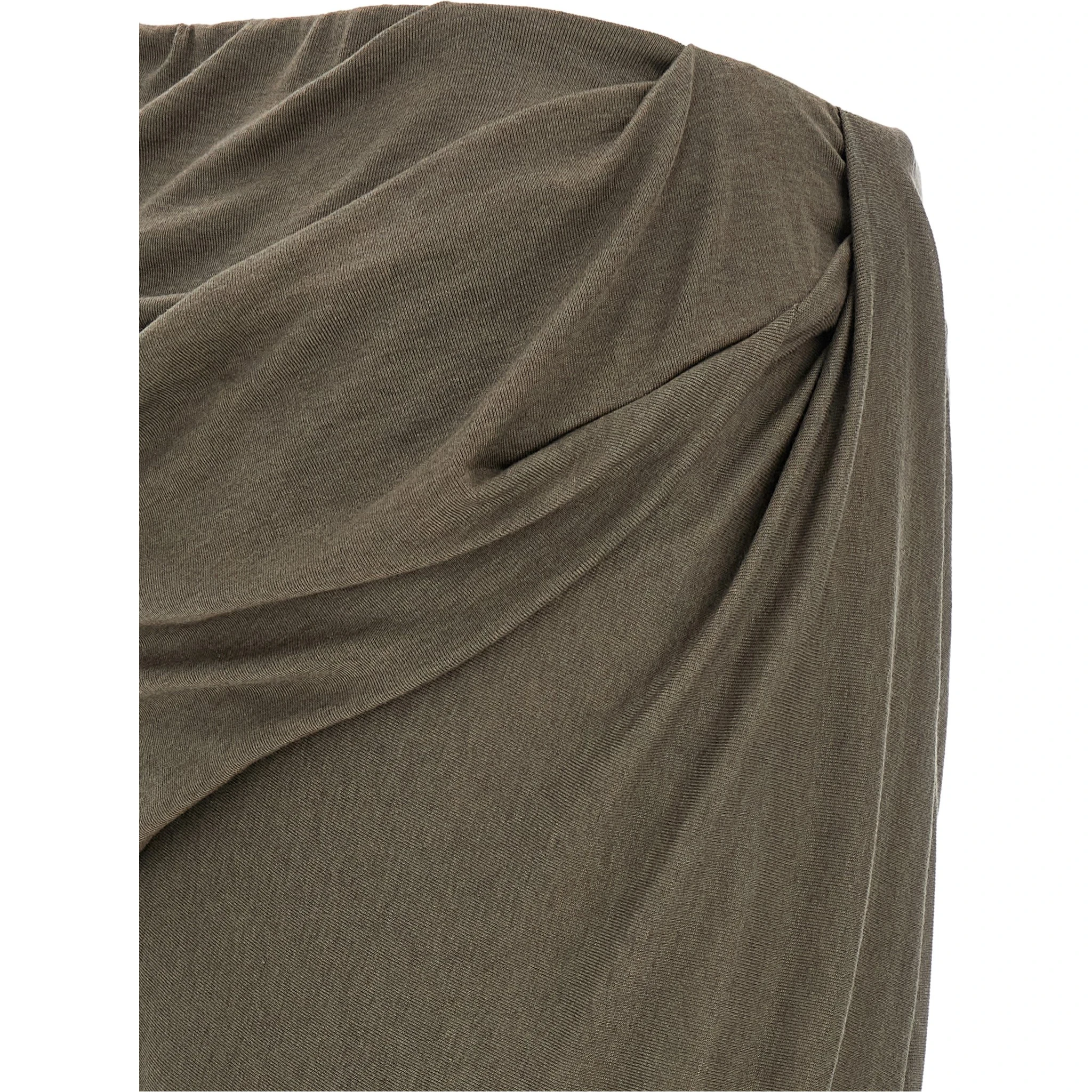 Gray Tencel Mini Skirt