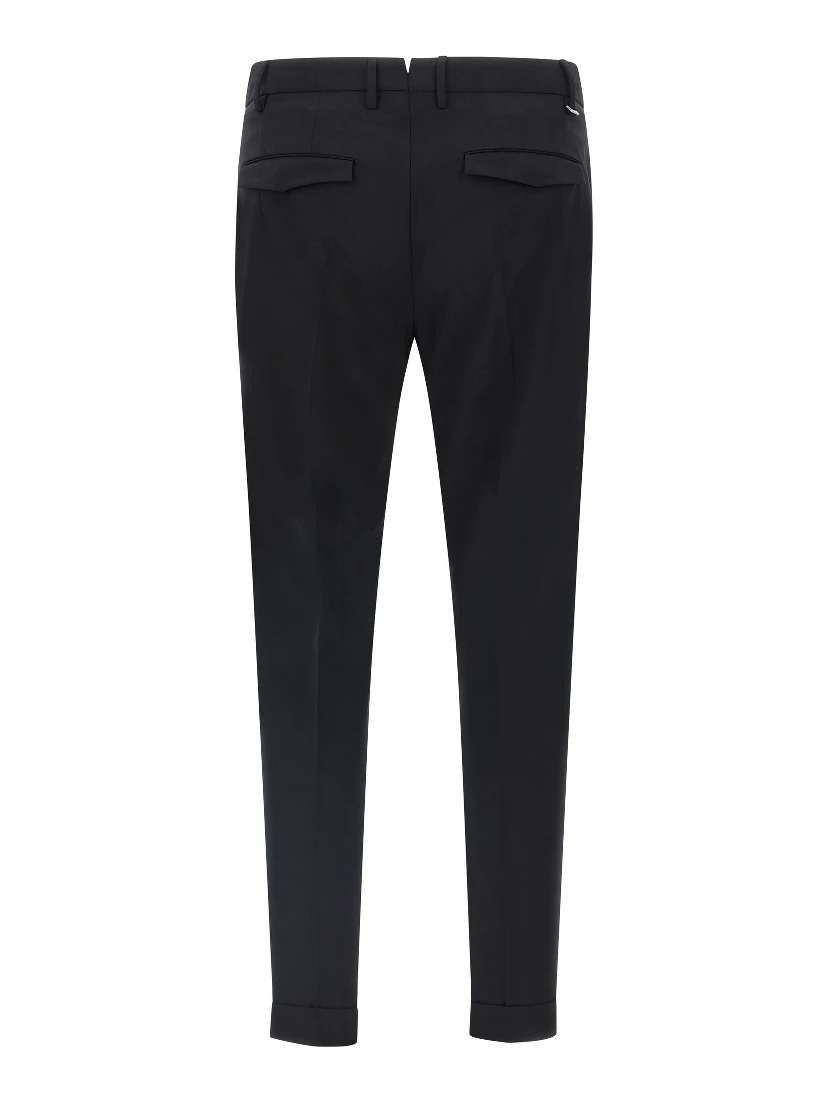 Black Virgin Wool Dress Pants