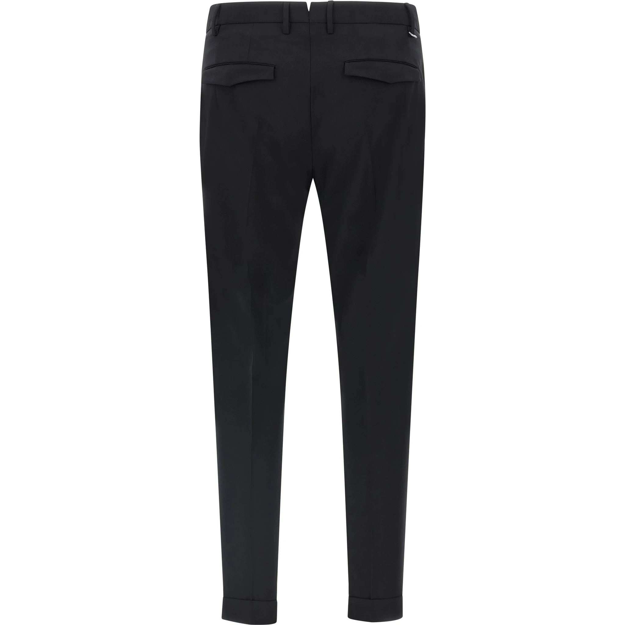 Black Virgin Wool Dress Pants