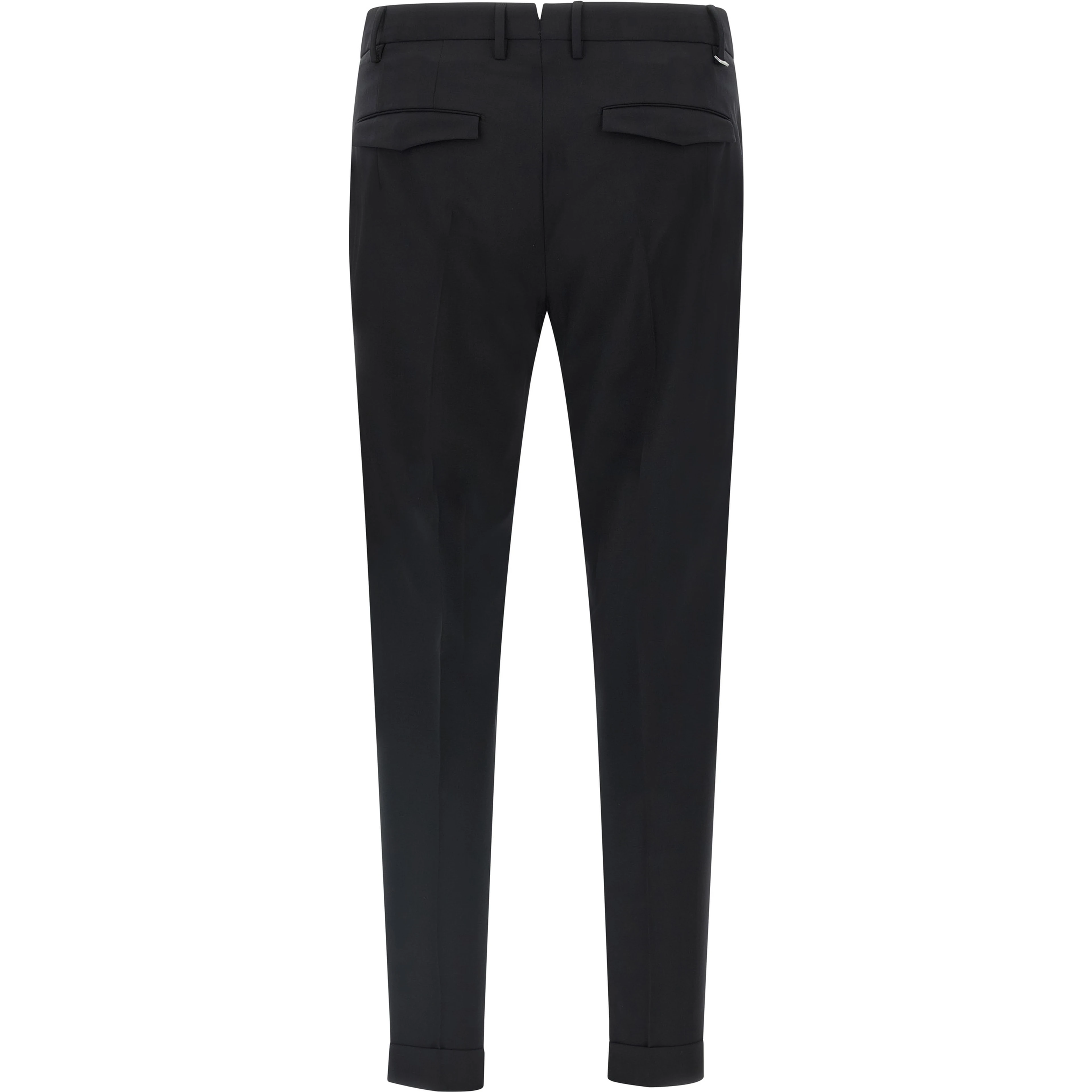 Black Virgin Wool Dress Pants