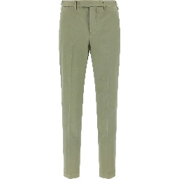 Bicolor Cotton Casual Pants