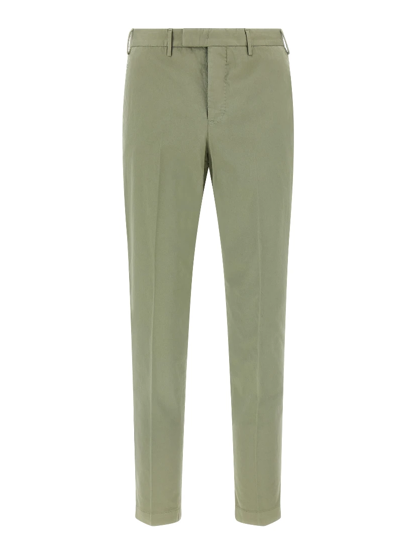 Bicolor Cotton Casual Pants