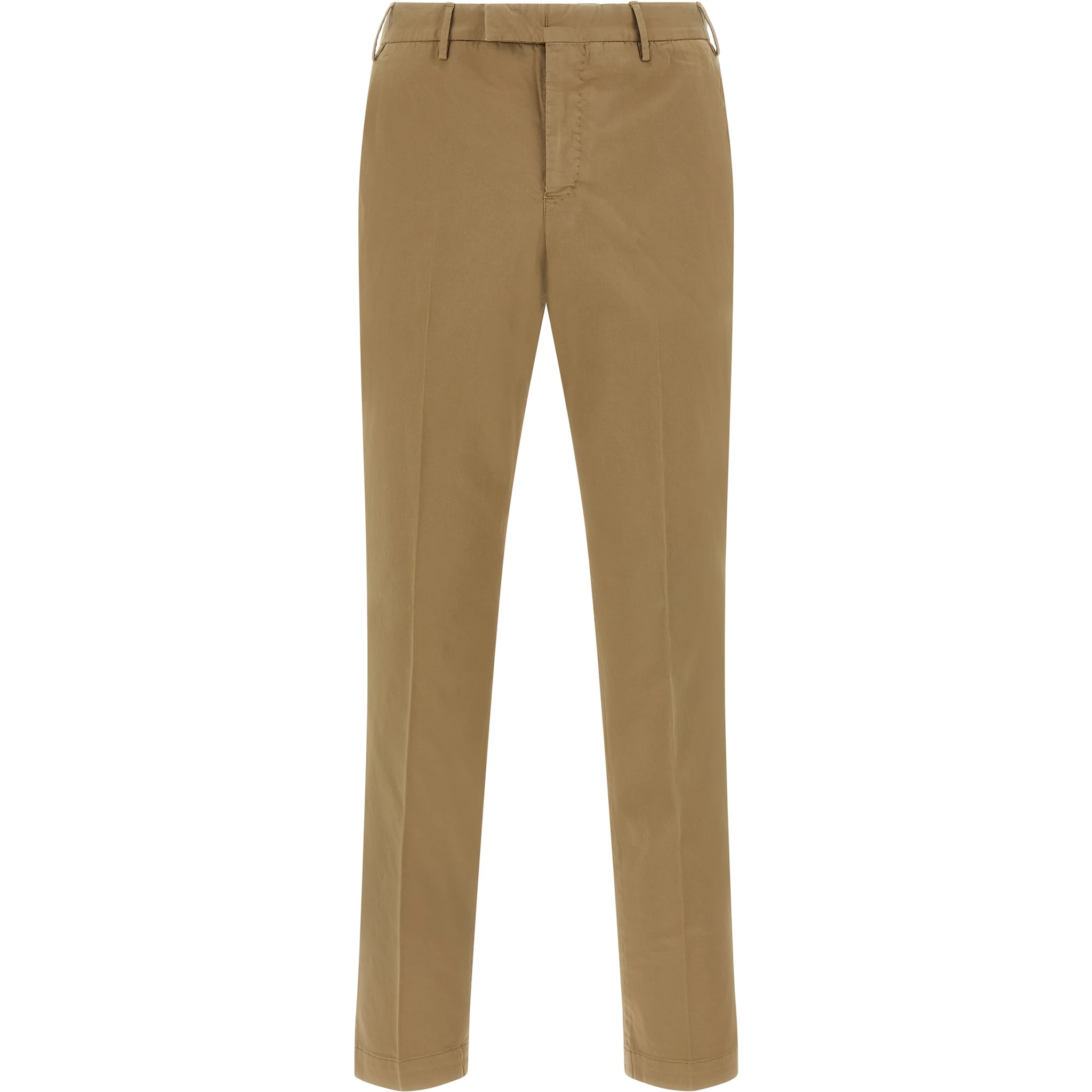 Brown Cotton Dress Pants