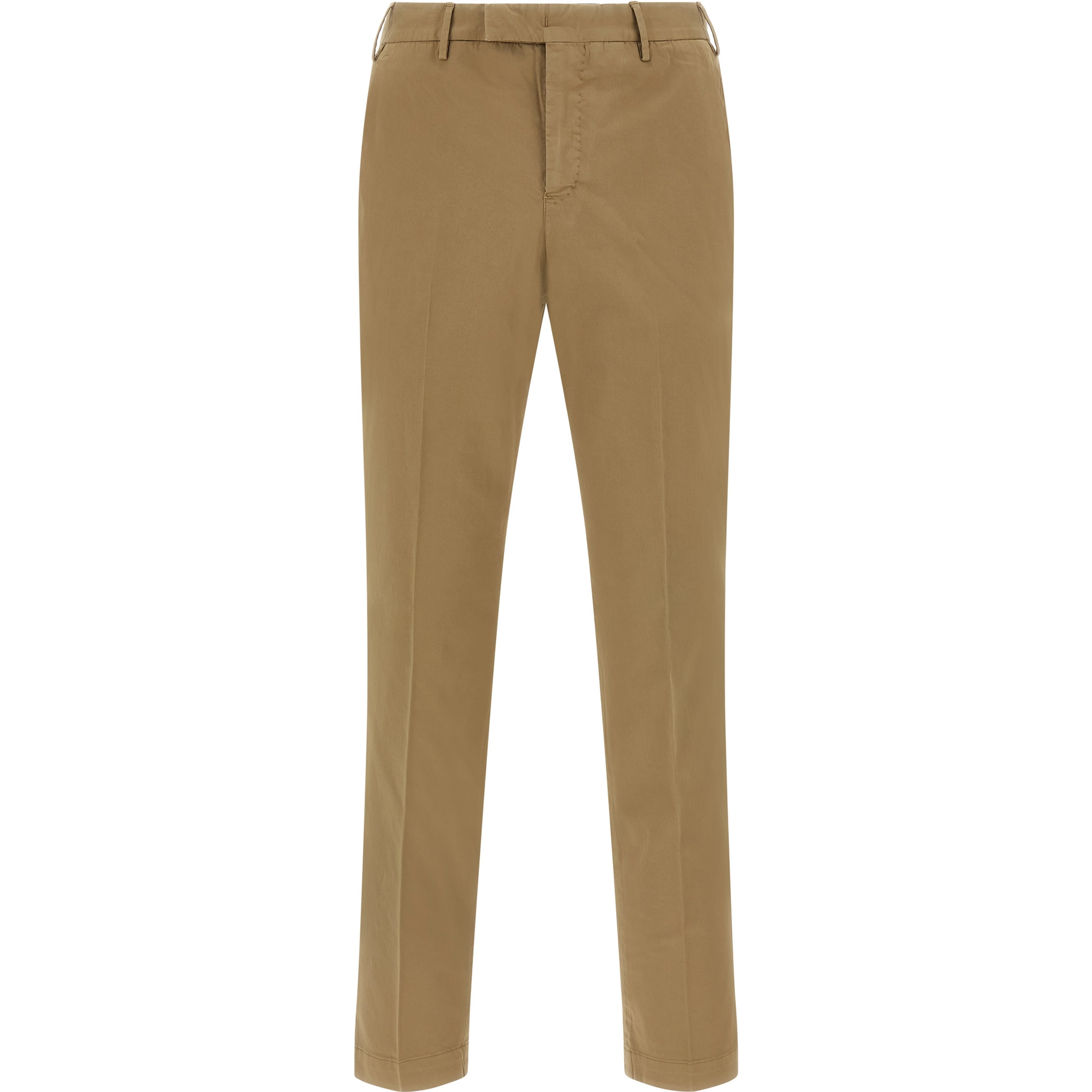 Brown Cotton Dress Pants