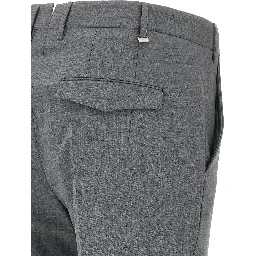 Gray Virgin Wool Dress Pants