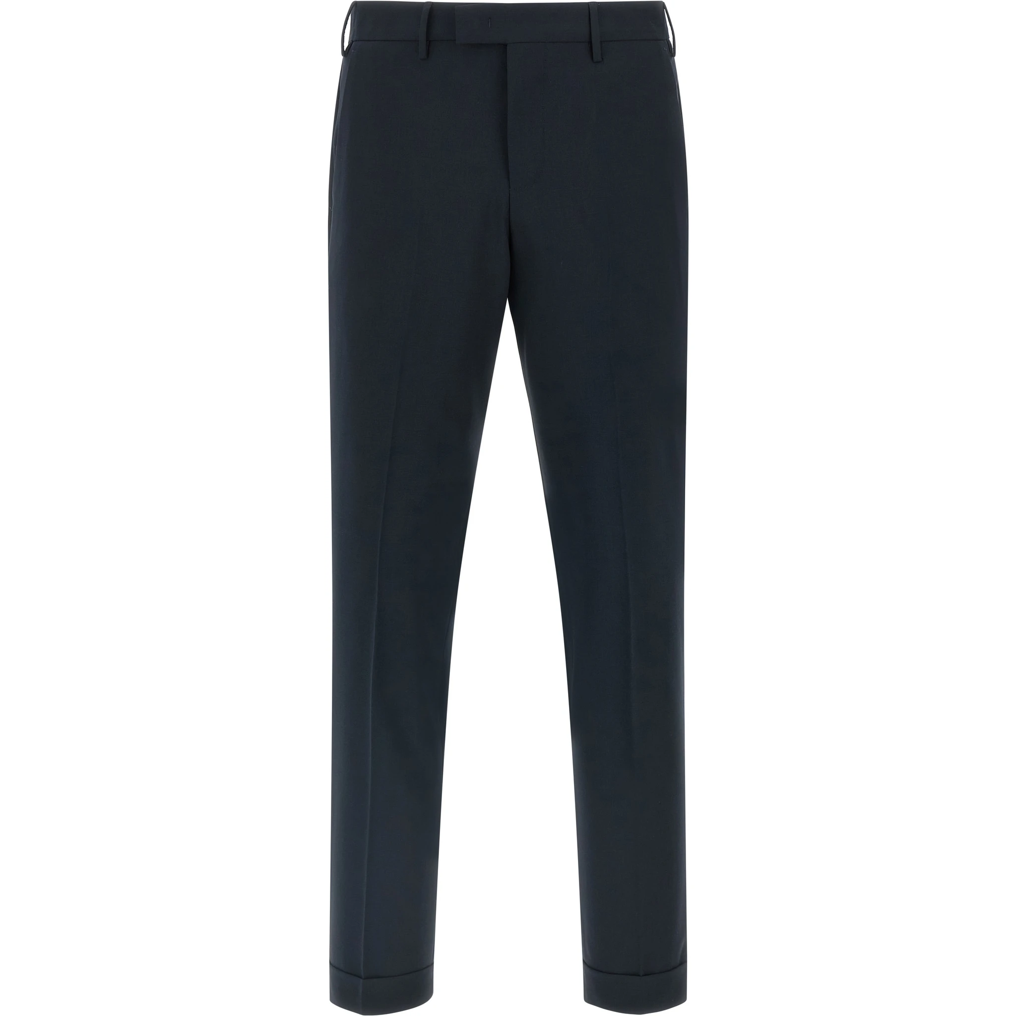 Blue Virgin Wool Dress Pants