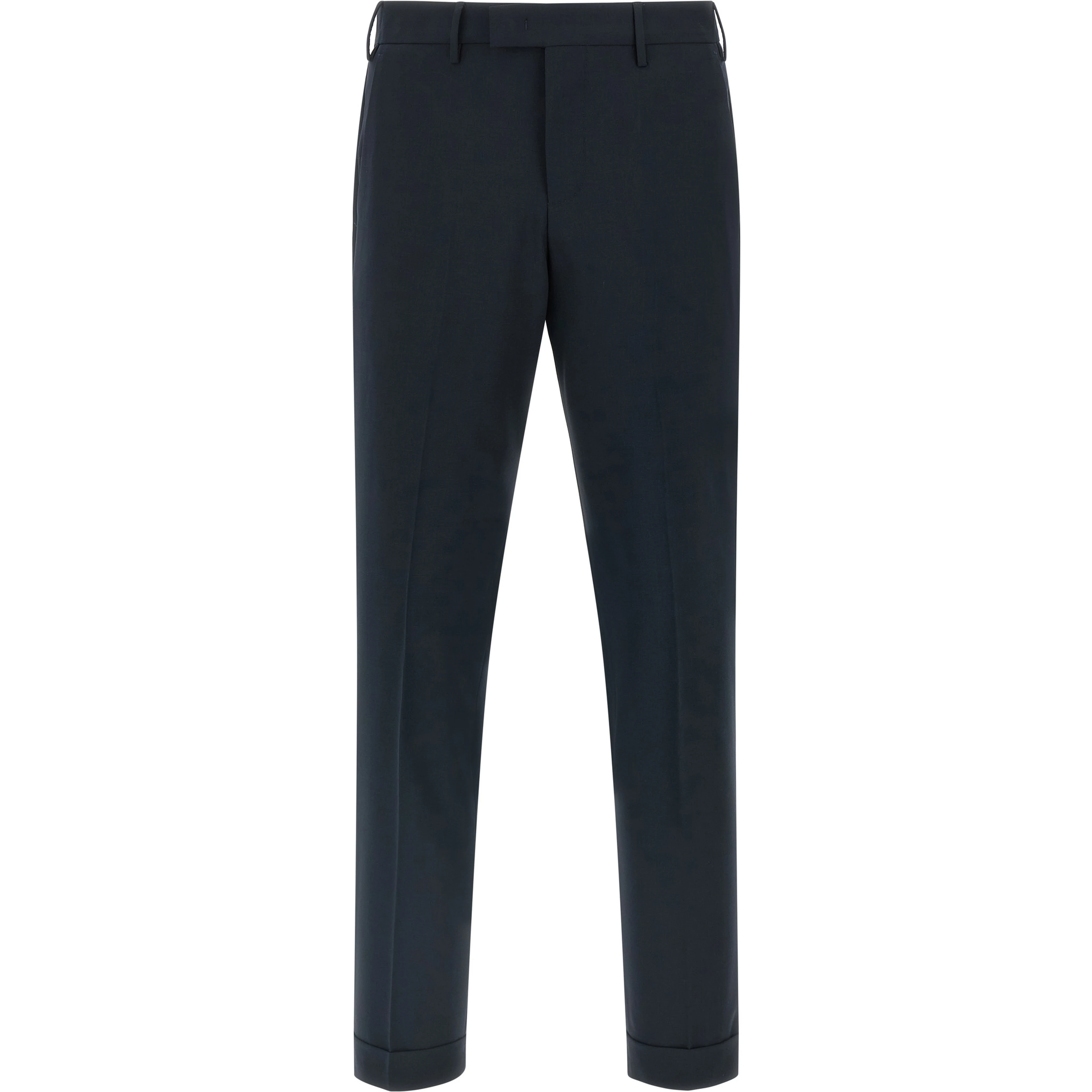 Blue Virgin Wool Dress Pants