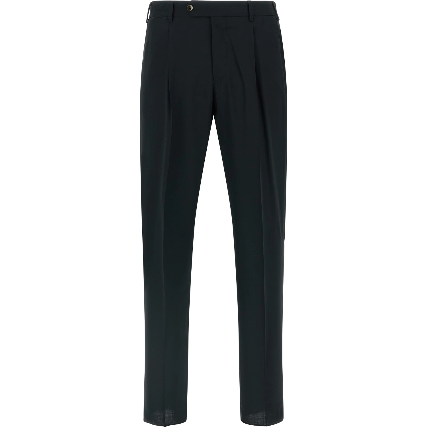 Black Virgin Wool Pants