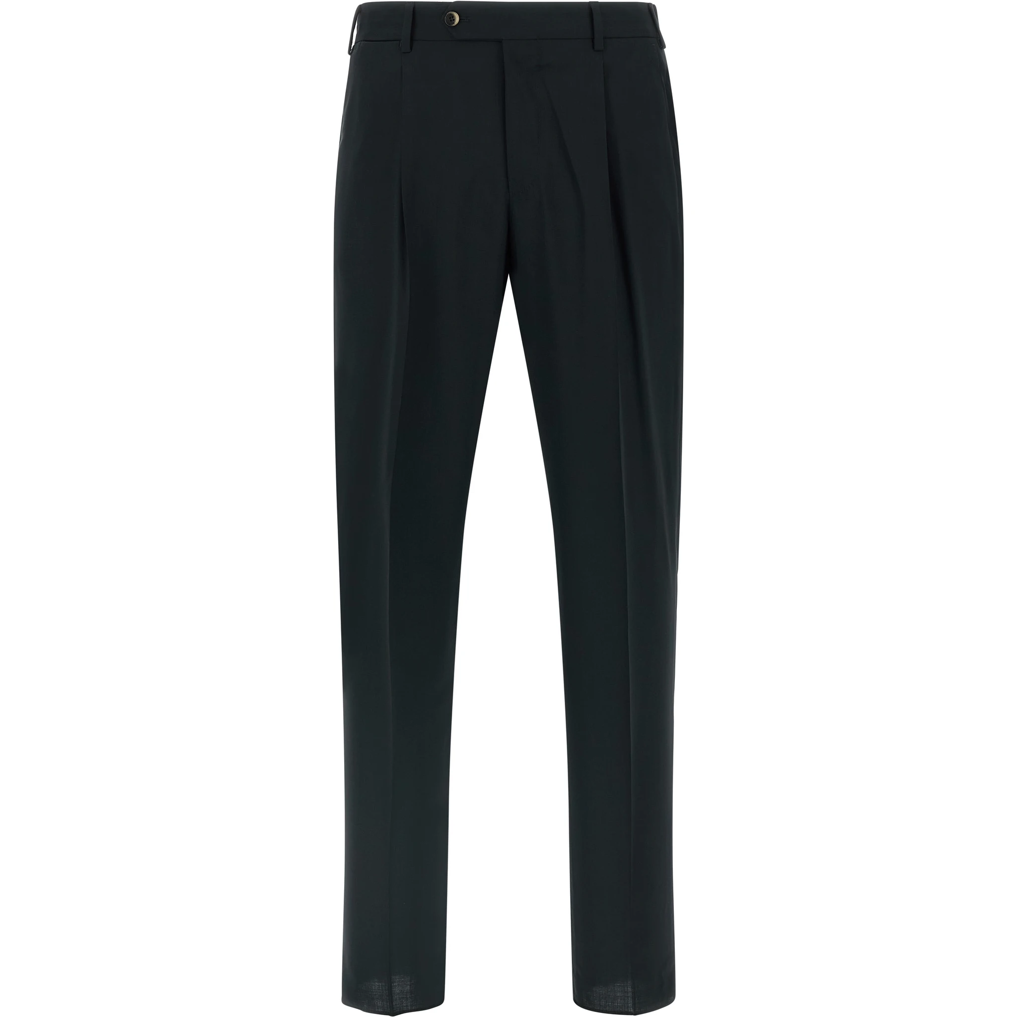 Black Virgin Wool Pants