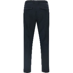 Blue Virgin Wool Dress Pants