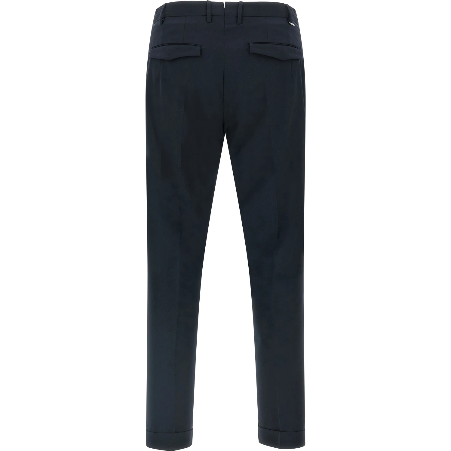Blue Virgin Wool Dress Pants
