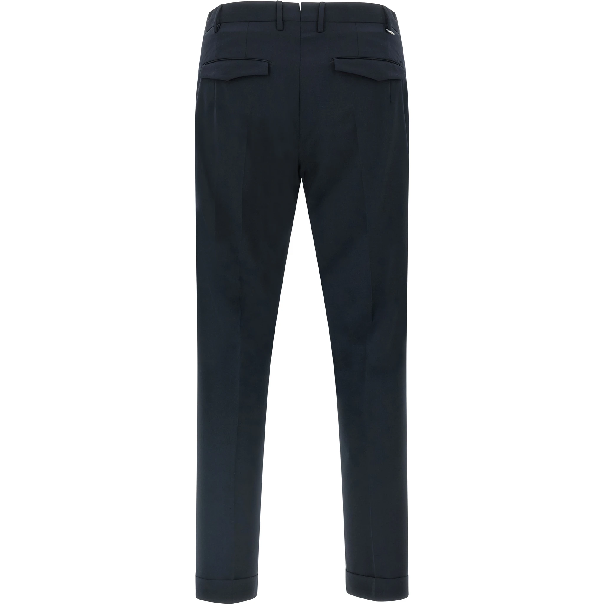 Blue Virgin Wool Dress Pants