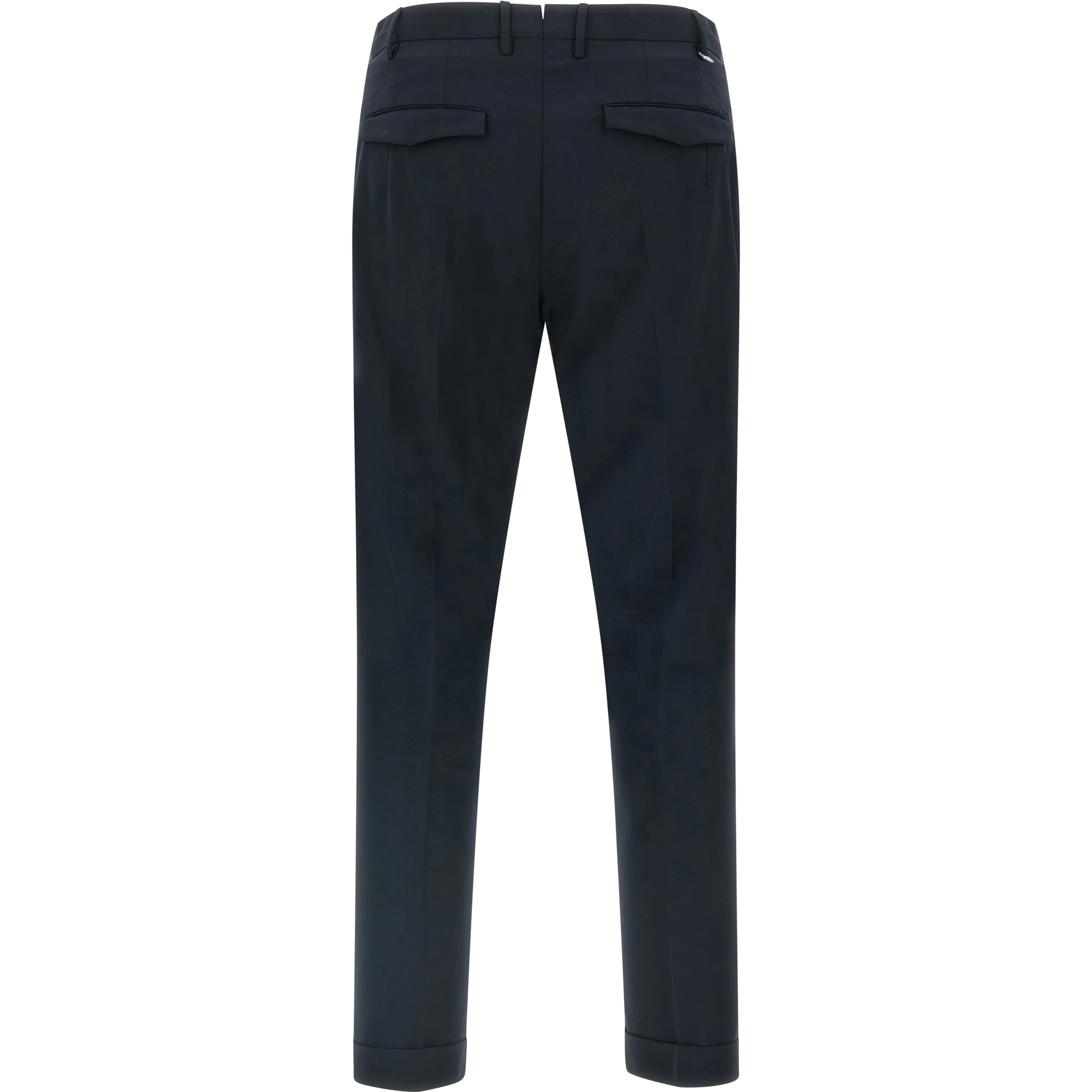Blue Virgin Wool Dress Pants
