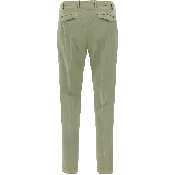 Bicolor Cotton Casual Pants