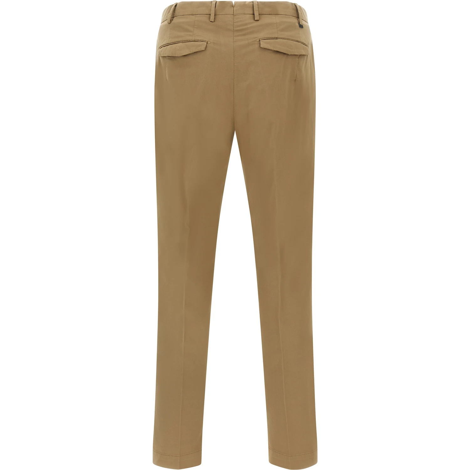 Brown Cotton Dress Pants