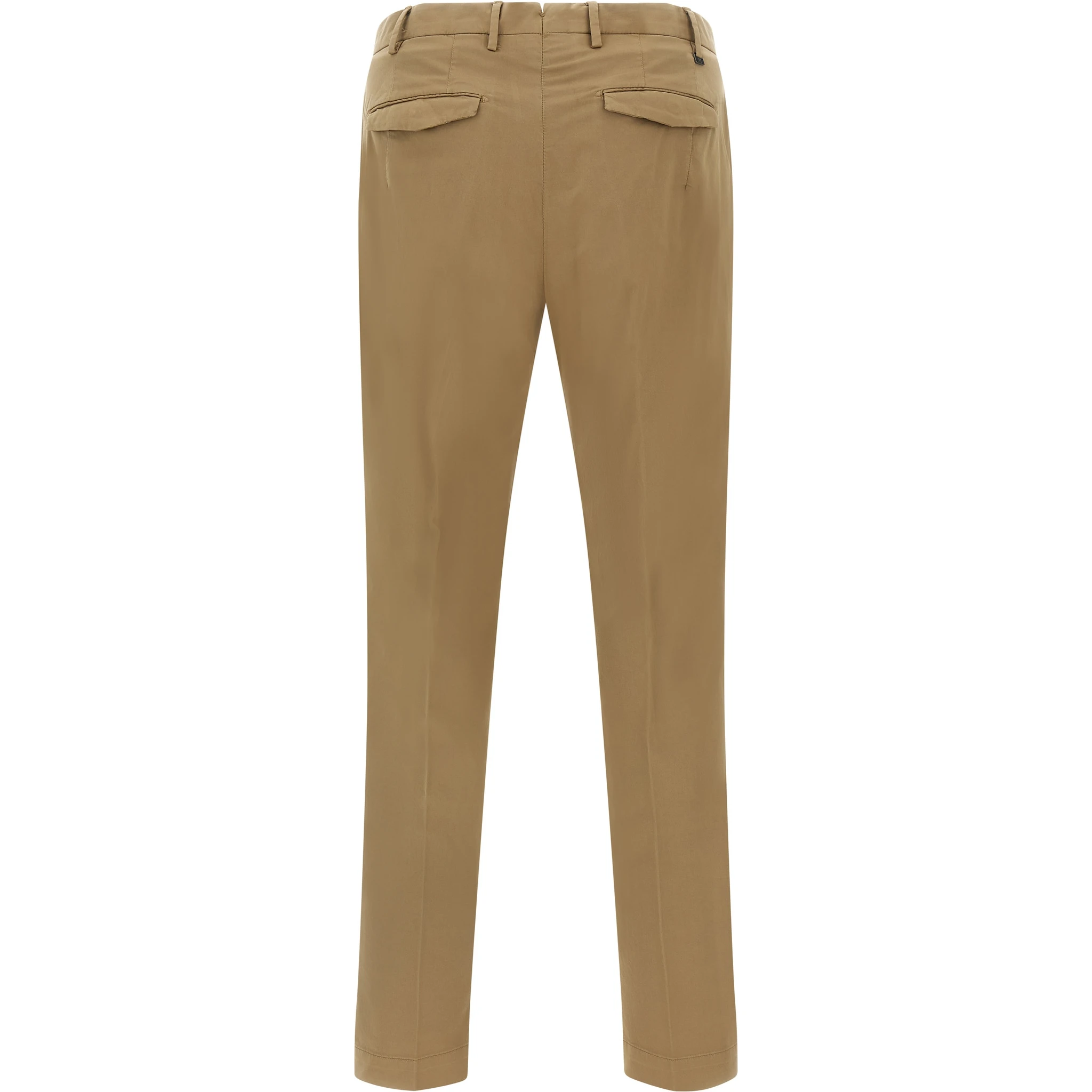 Brown Cotton Dress Pants