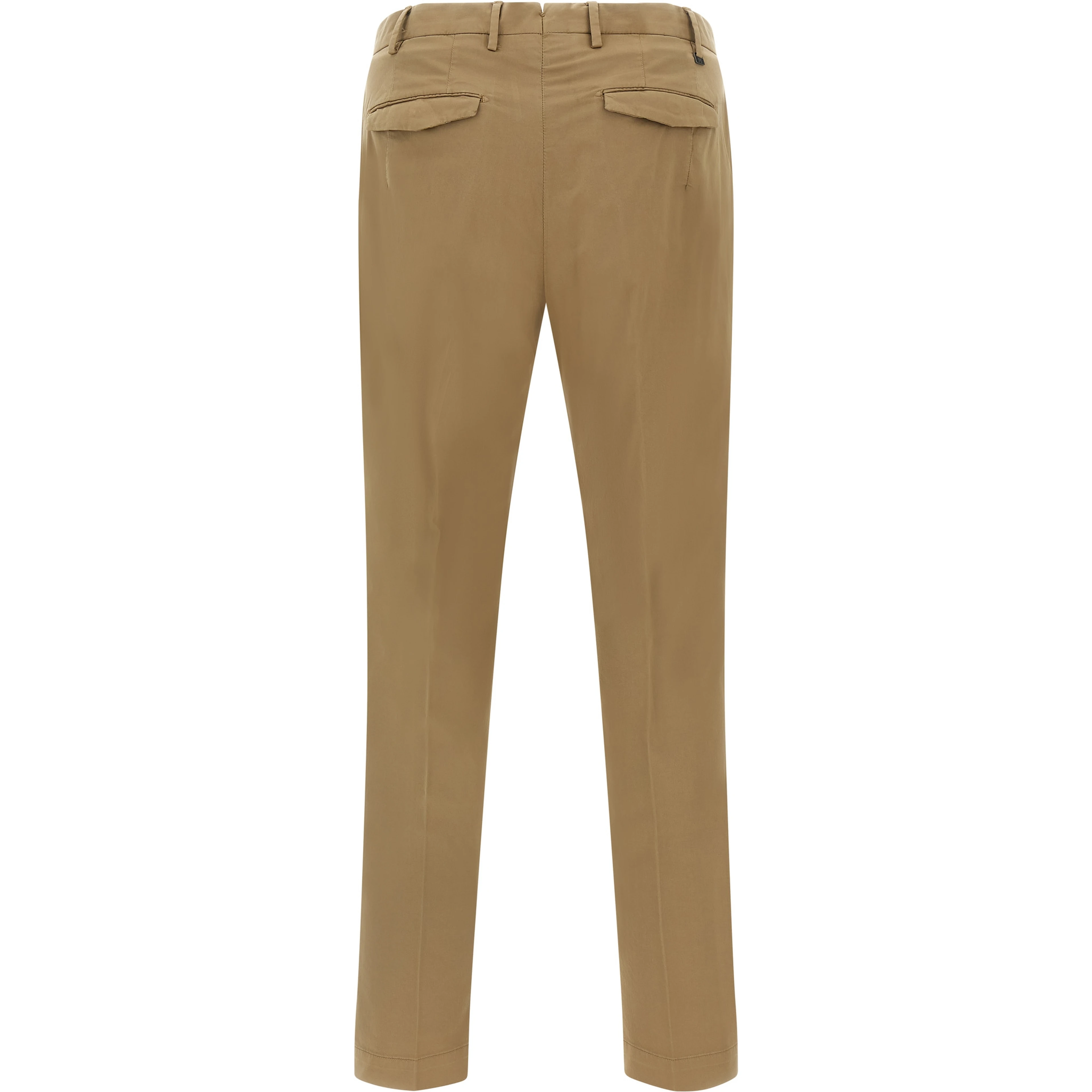 Brown Cotton Dress Pants