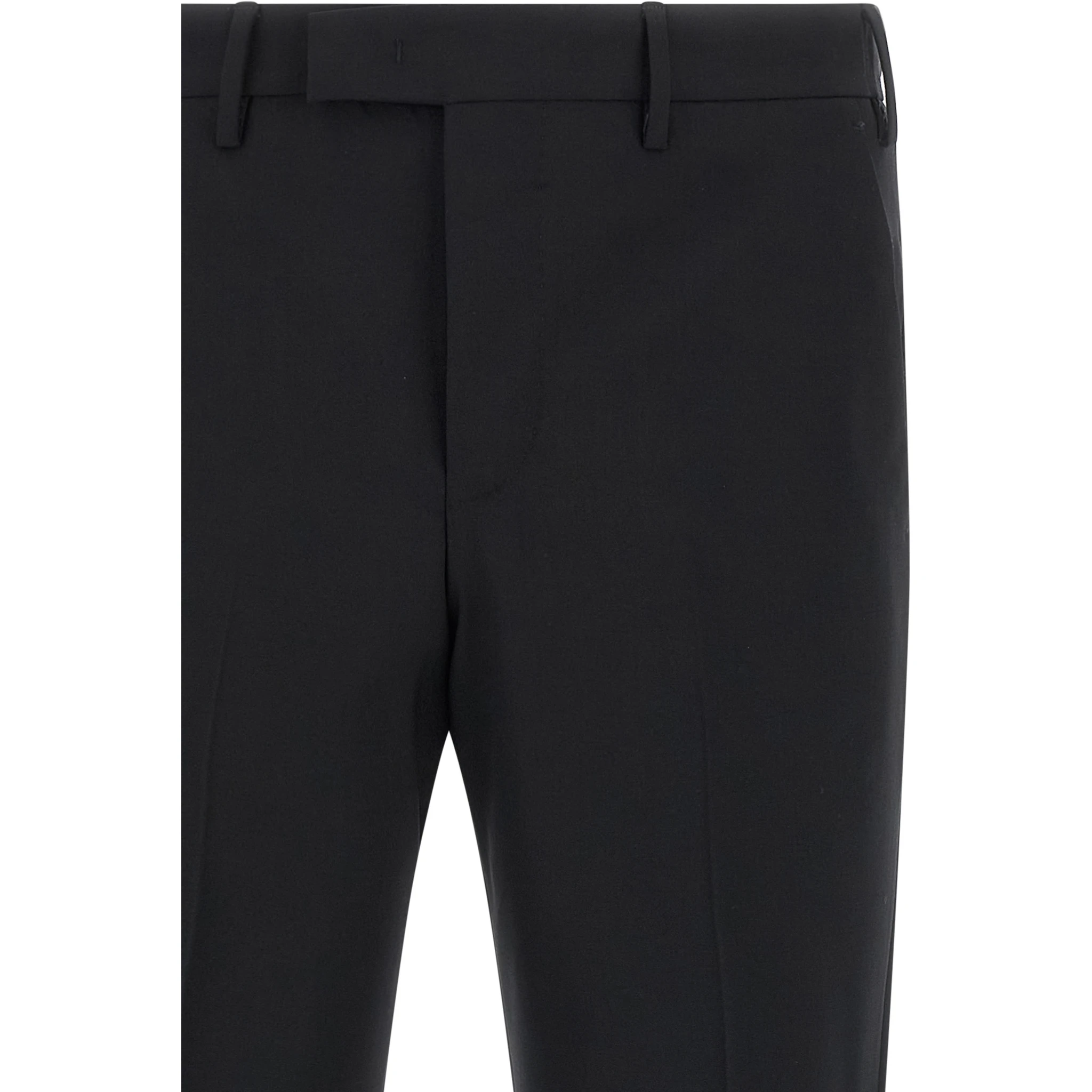 Black Virgin Wool Dress Pants