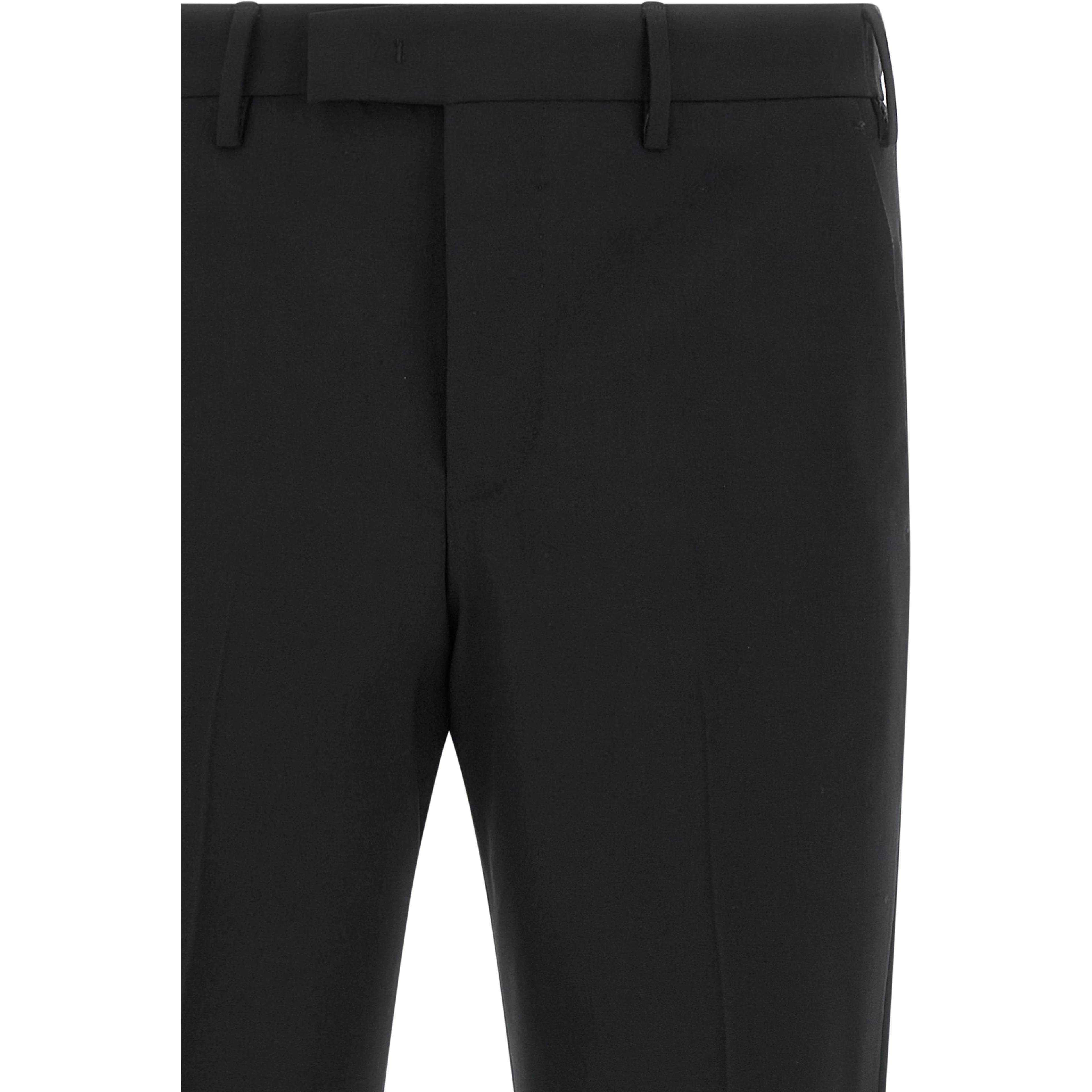 Black Virgin Wool Dress Pants