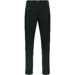 Black Virgin Wool Pants
