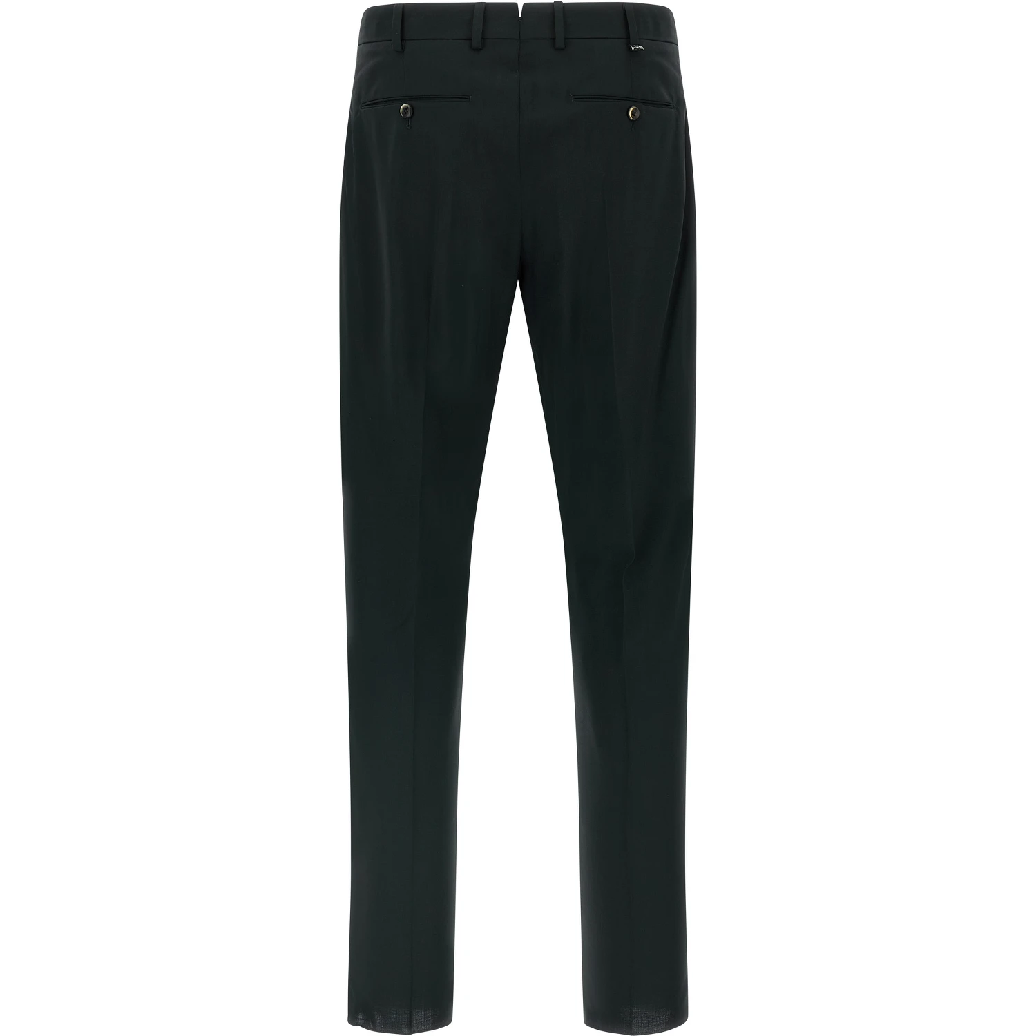 Black Virgin Wool Pants