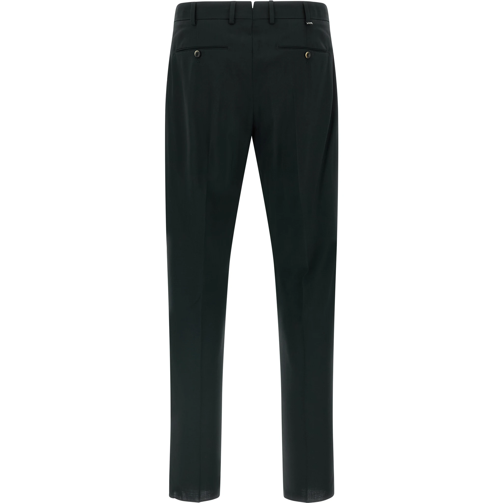 Black Virgin Wool Pants