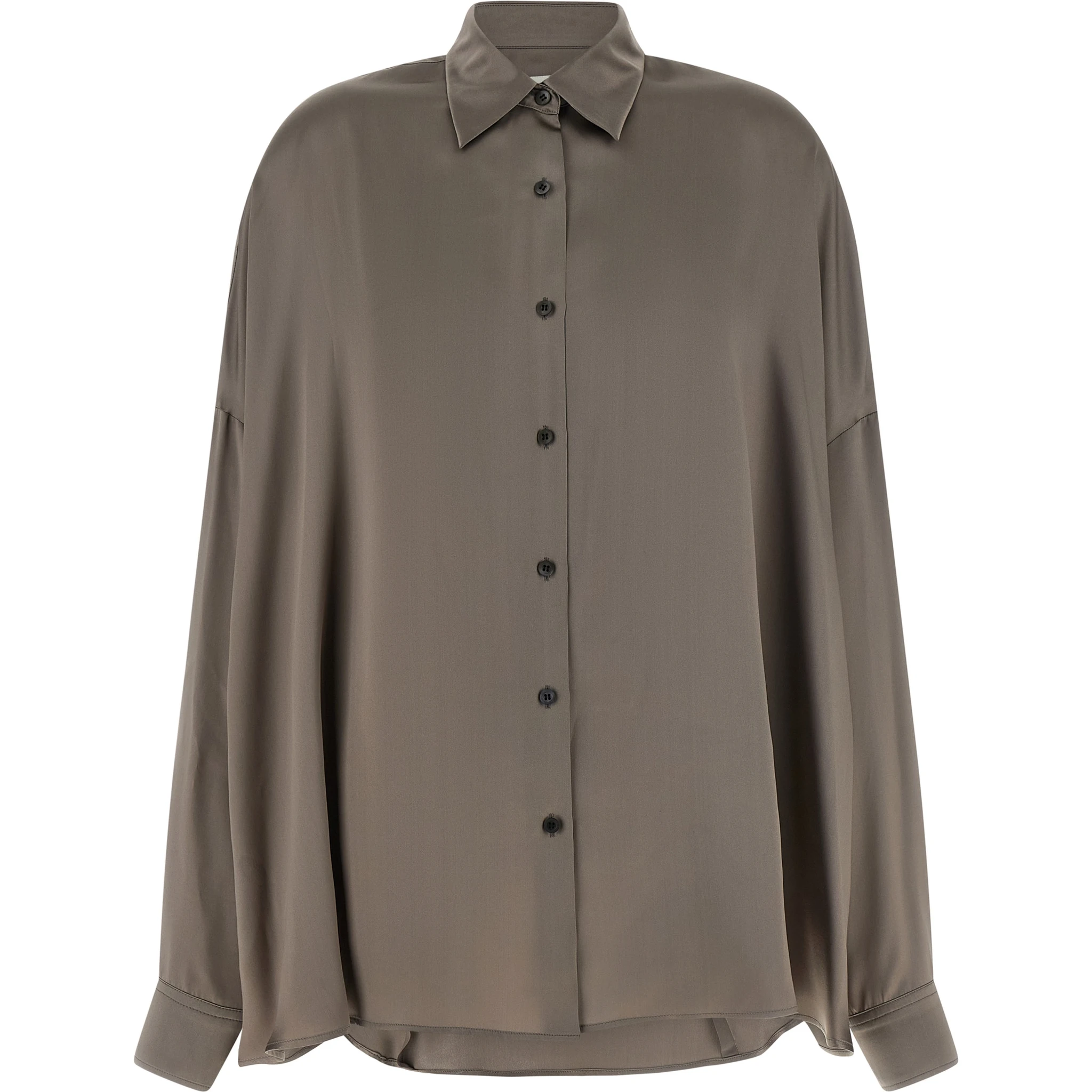 Gray Silk Blouse