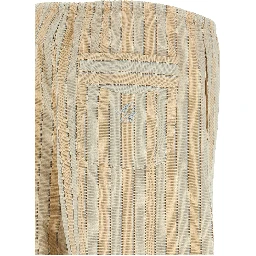 Beige Cotton Bottoms Sleepwear