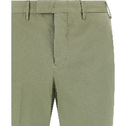 Bicolor Cotton Casual Pants