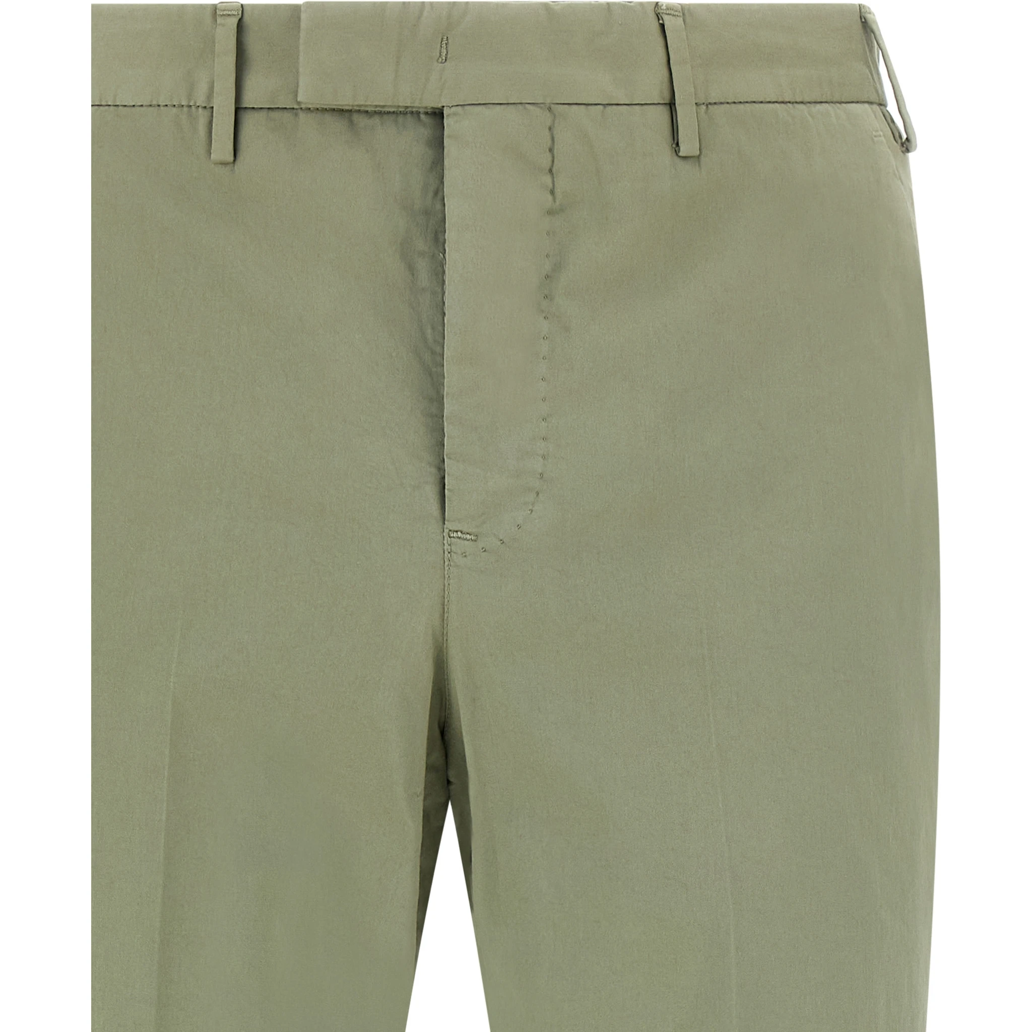 Bicolor Cotton Casual Pants