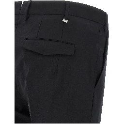 Black Virgin Wool Dress Pants