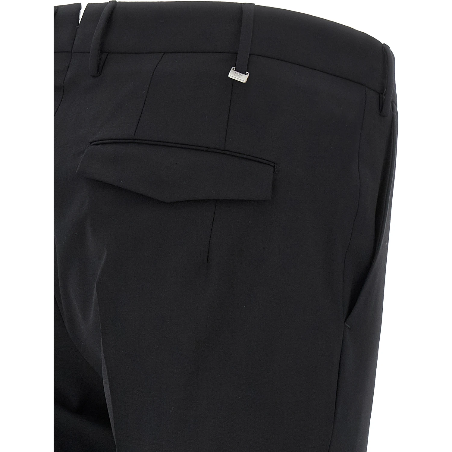 Black Virgin Wool Dress Pants