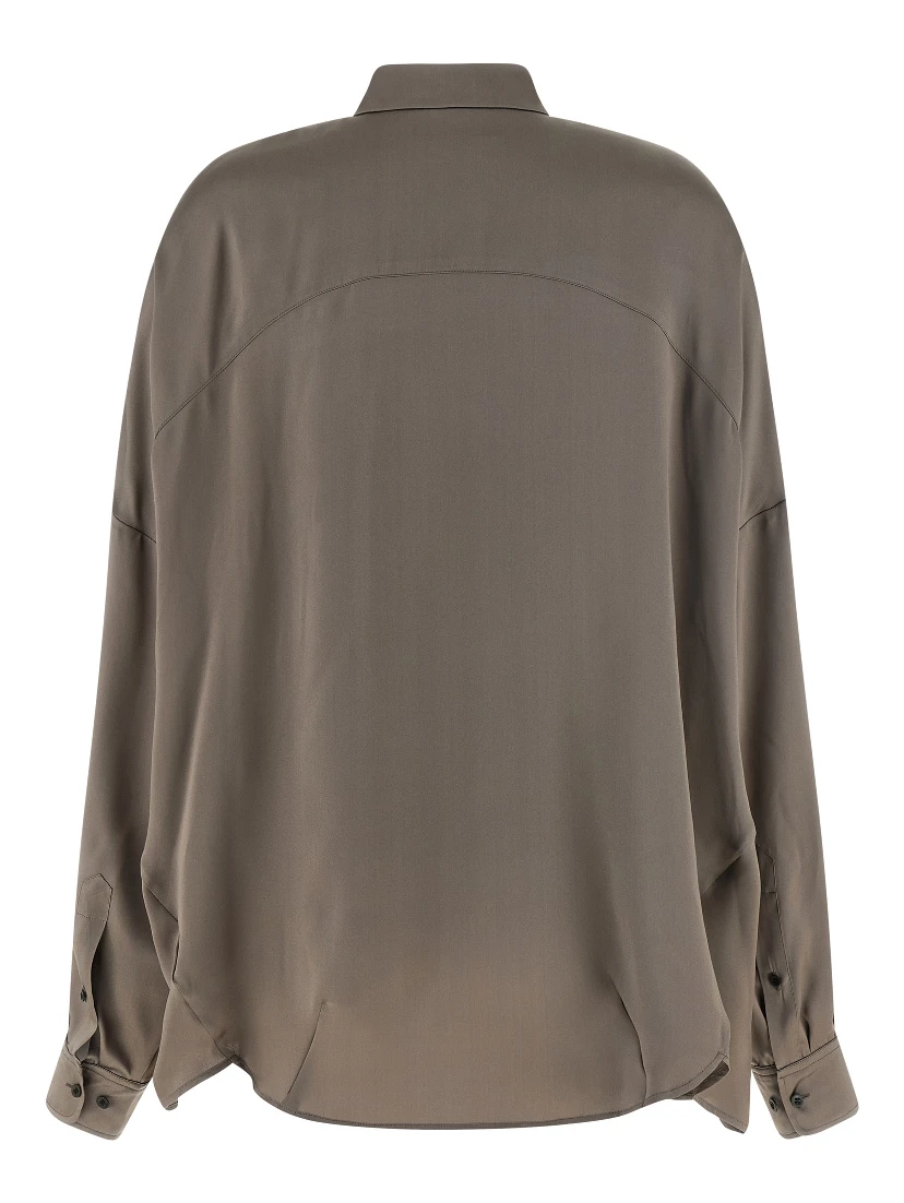 Gray Silk Blouse