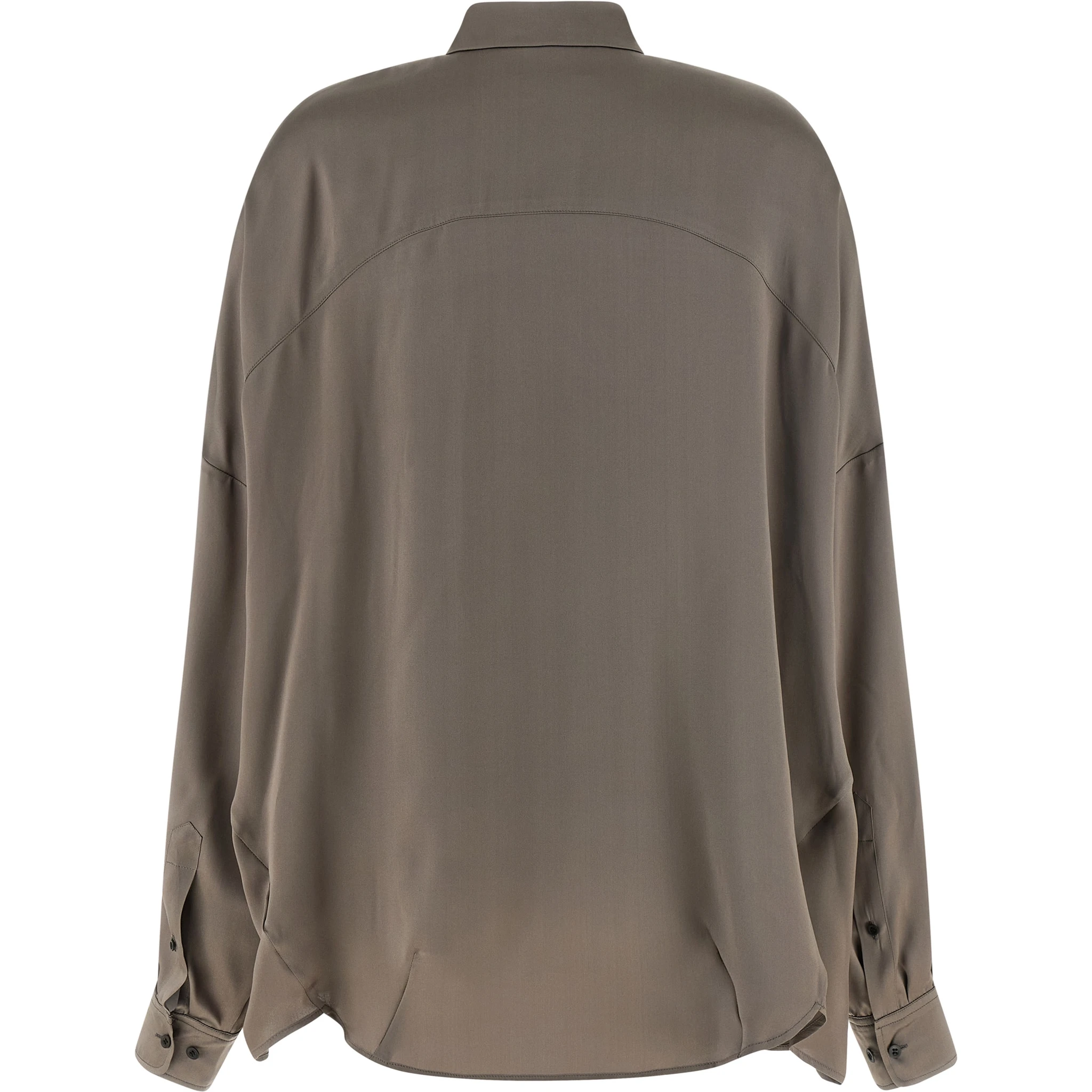 Gray Silk Blouse