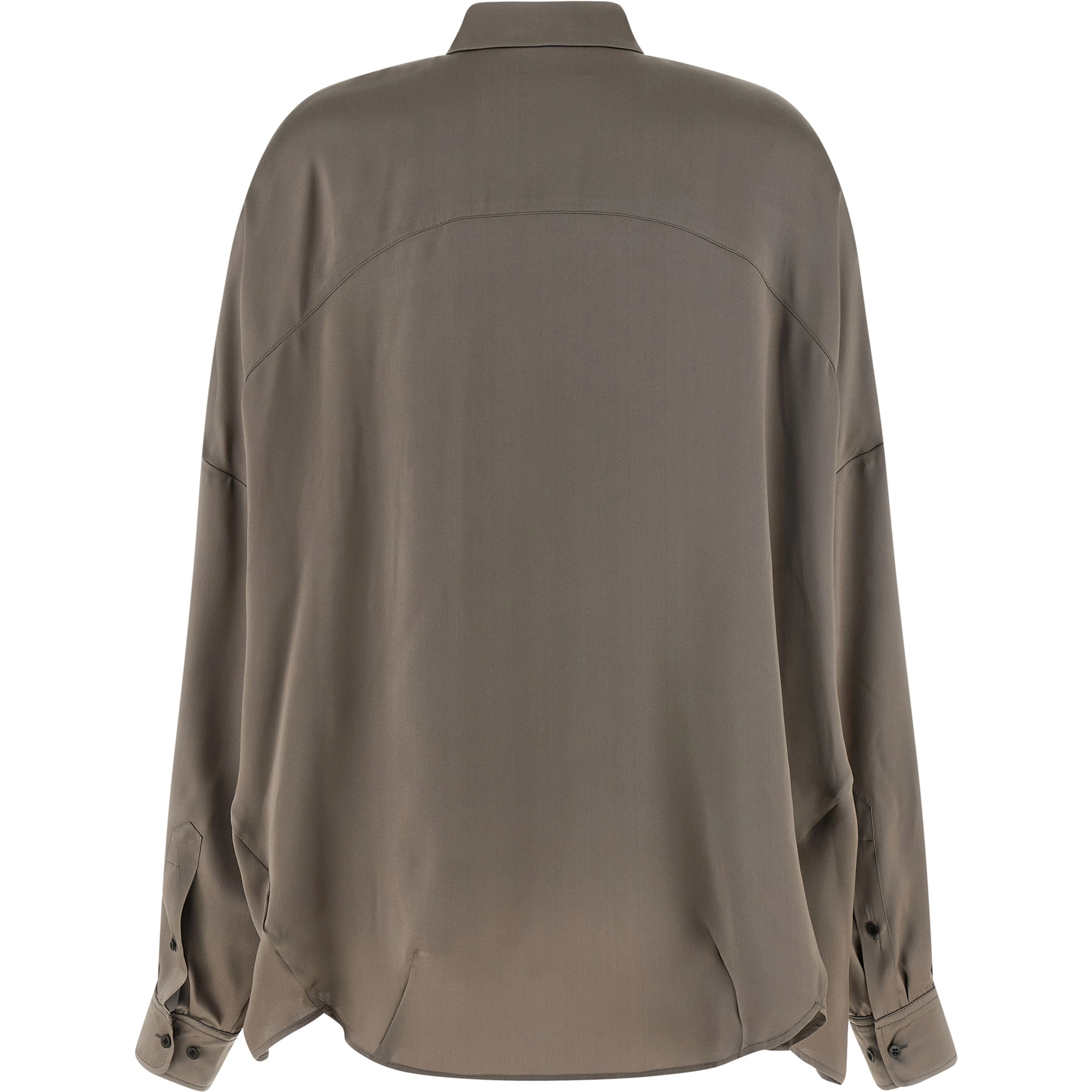 Gray Silk Blouse