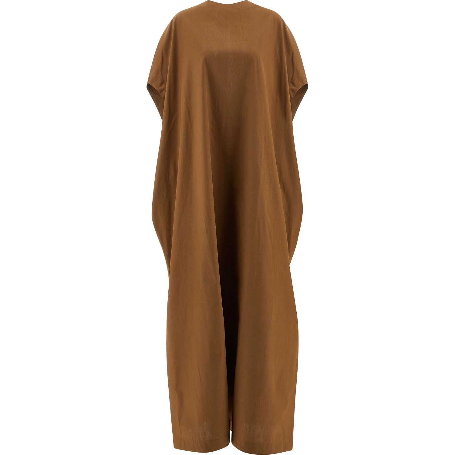 Brown Cotton Long Dress