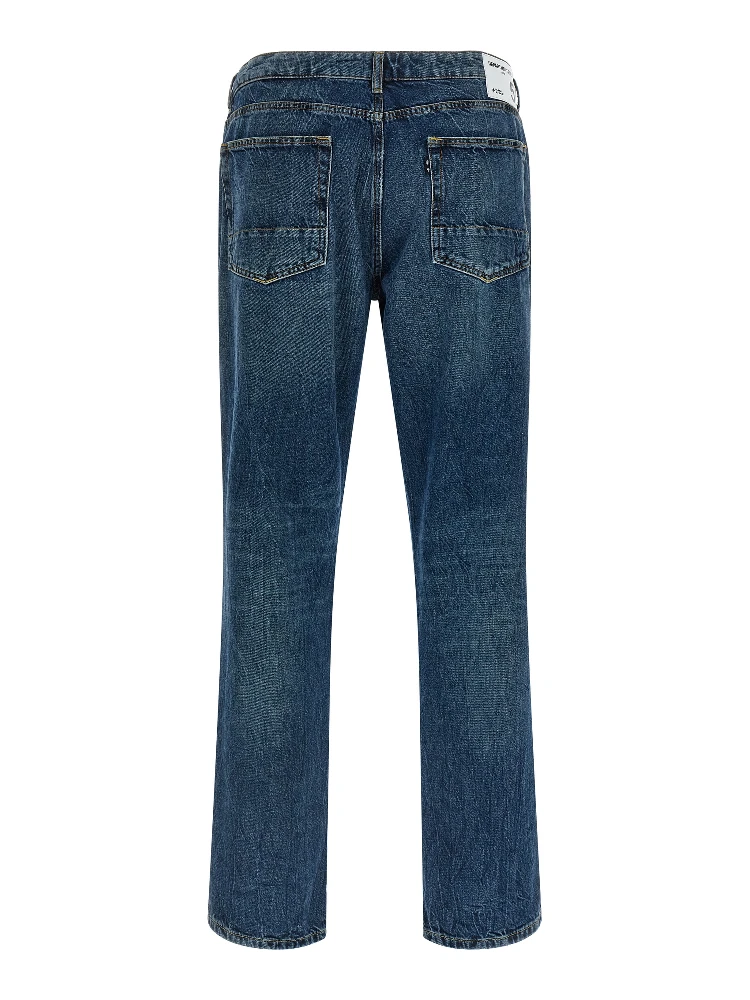 Blue Cotton Straight-Leg Jeans alternative
