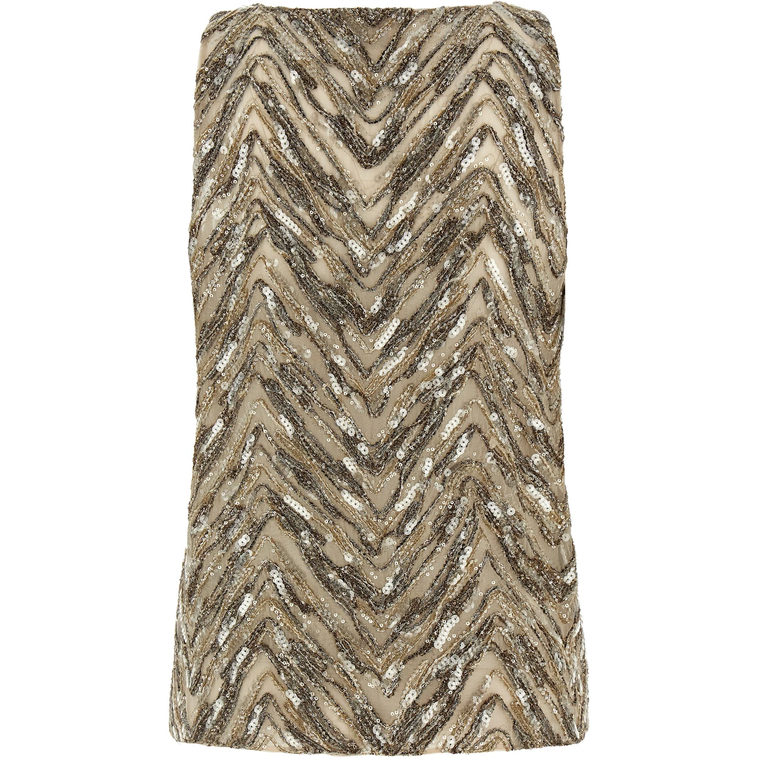 Beige Silk Tank Tops