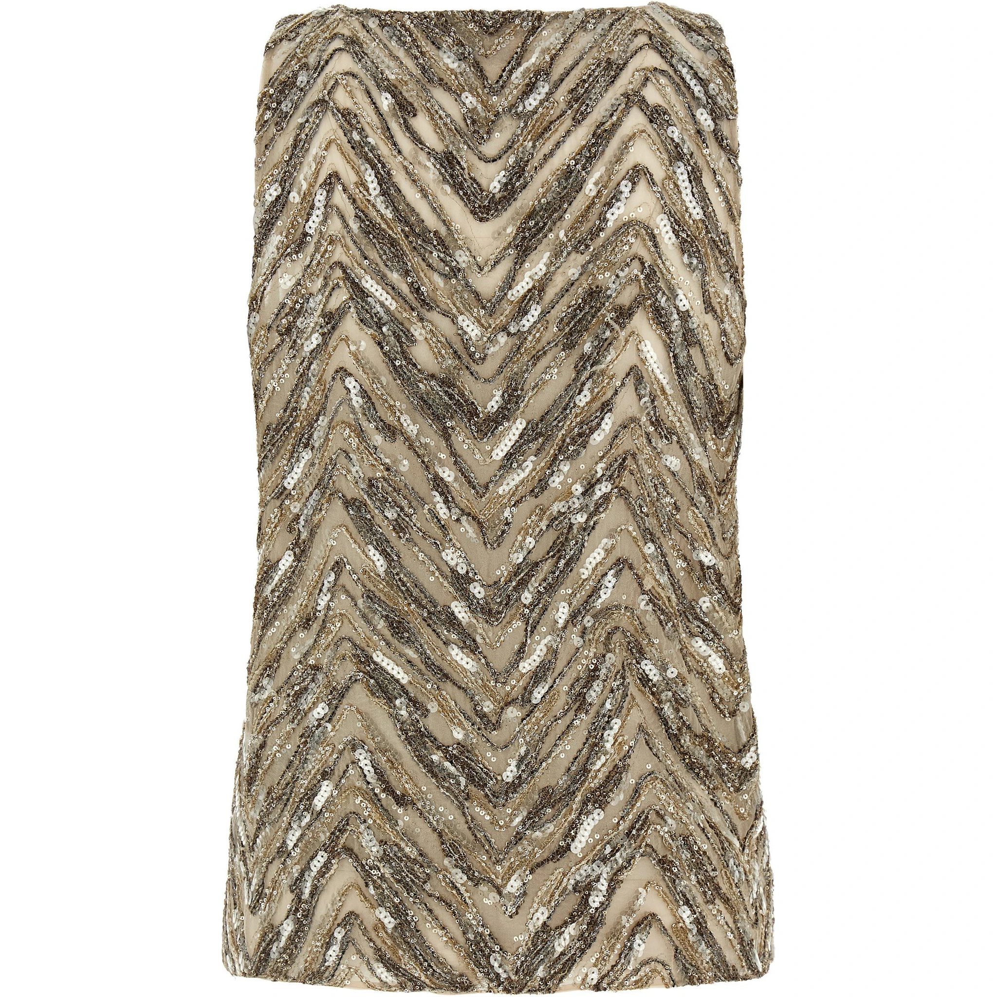 Beige Silk Tank Tops