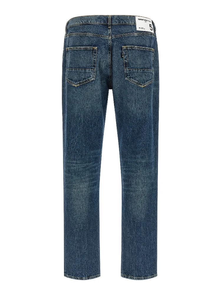 Blue Cotton Straight-Leg Jeans alternative