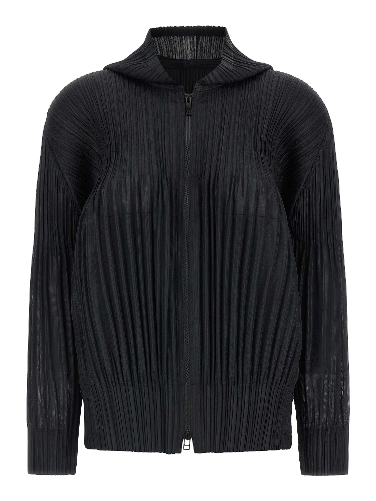 Black Polyester Cardigan