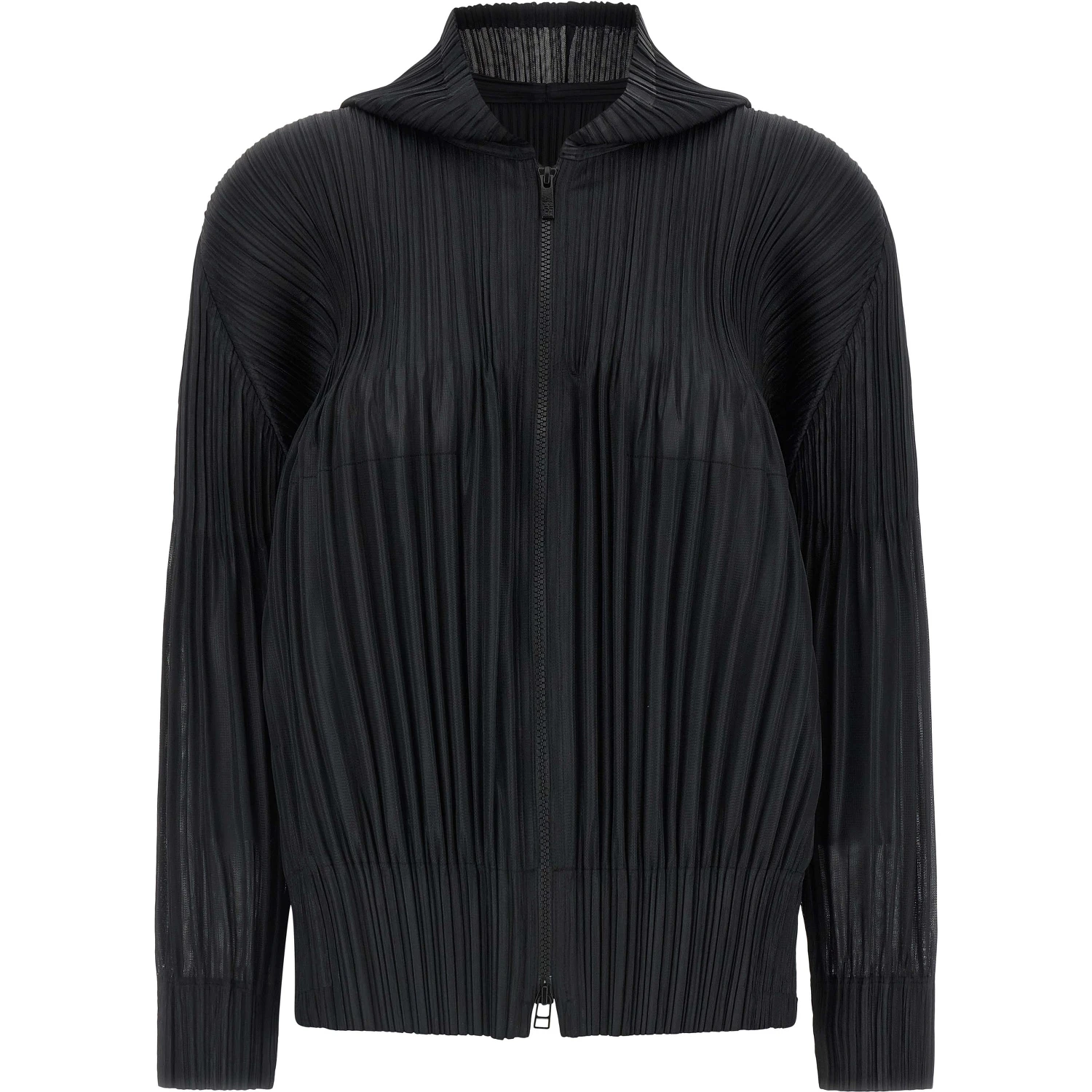 Black Polyester Cardigan