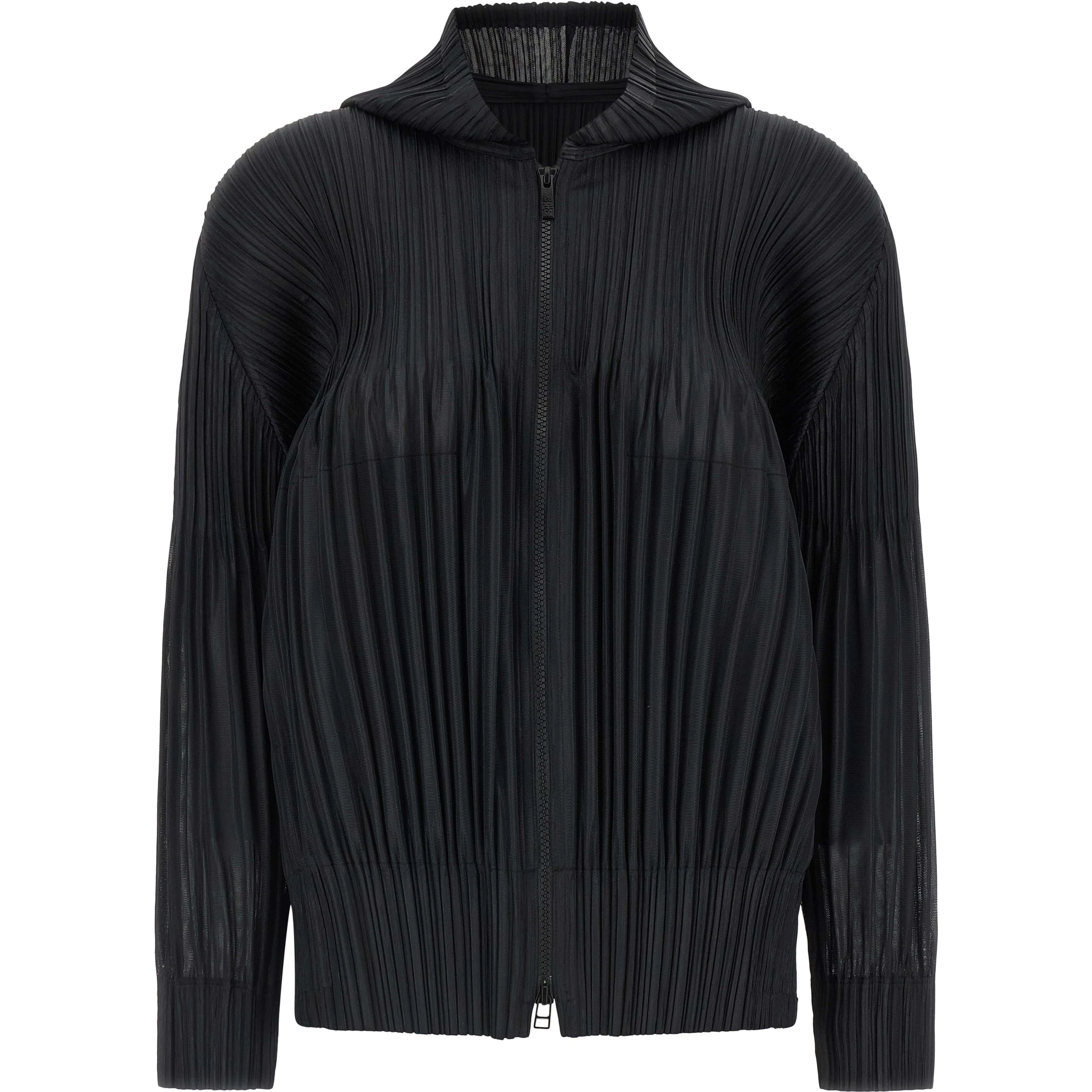 Black Polyester Cardigan