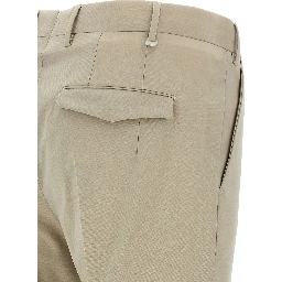 Beige Virgin Wool Dress Pants