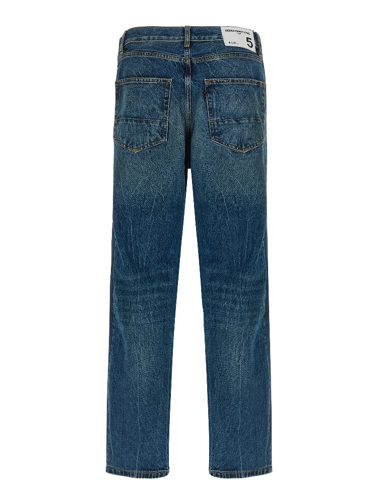 Blue Cotton Straight-Leg Jeans alternative