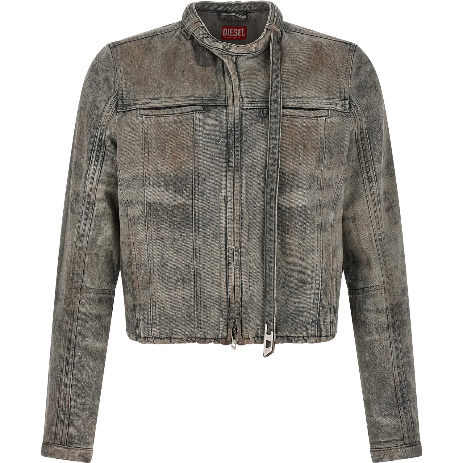 Gray Cotton Denim Jacket