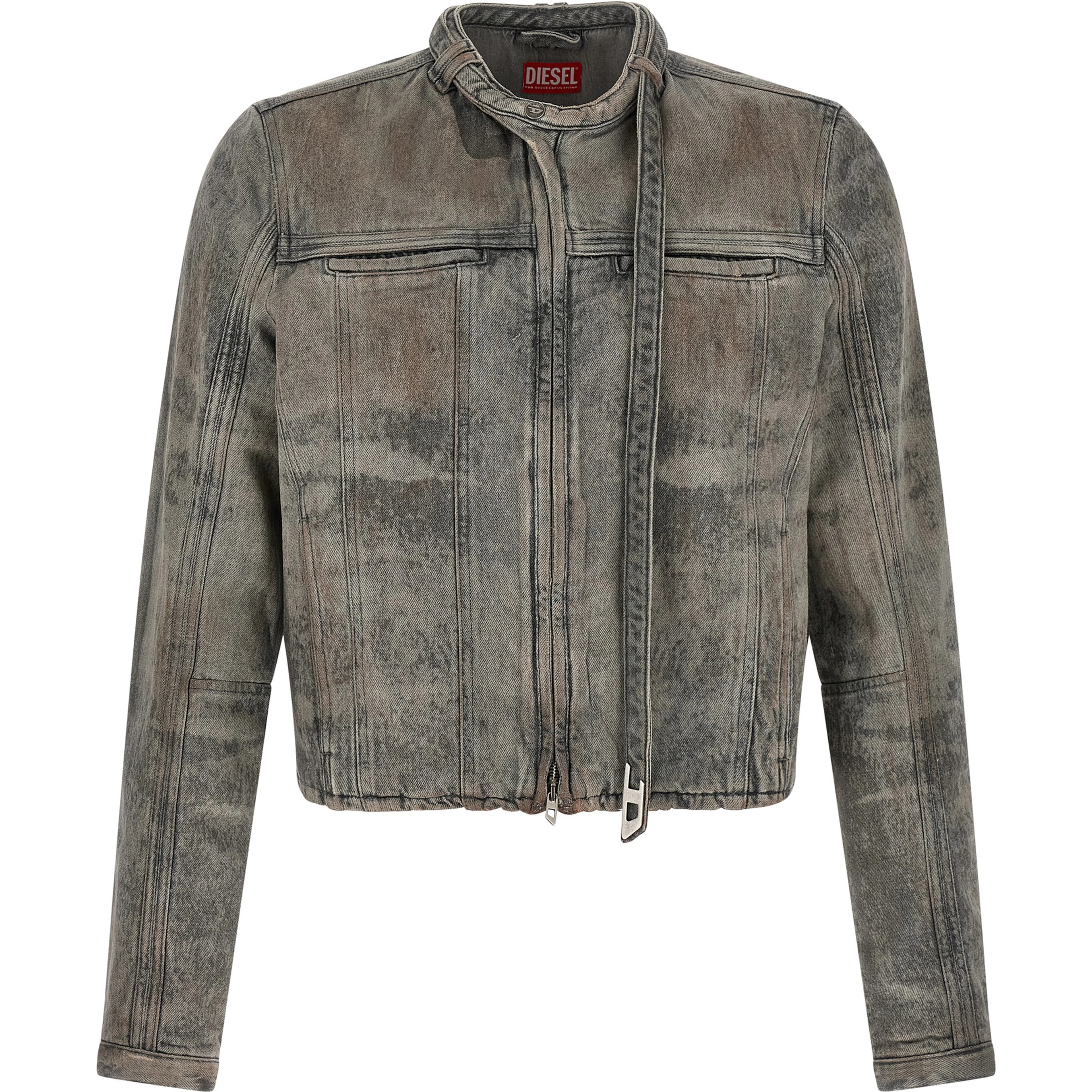 Gray Cotton Denim Jacket