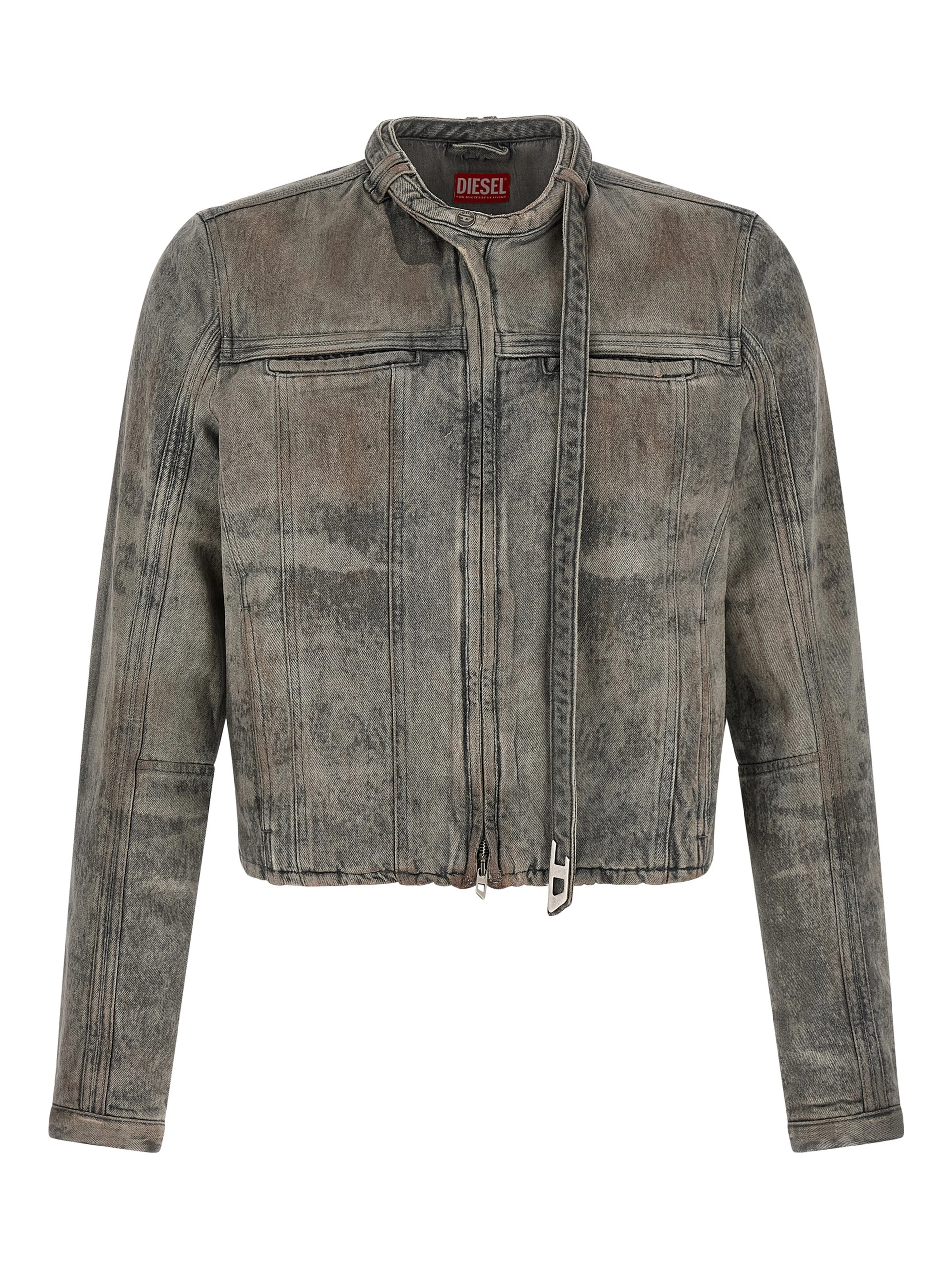 Gray Cotton Denim Jacket