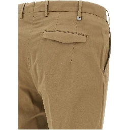 Brown Cotton Dress Pants