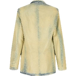 Beige Lyocell Blazer